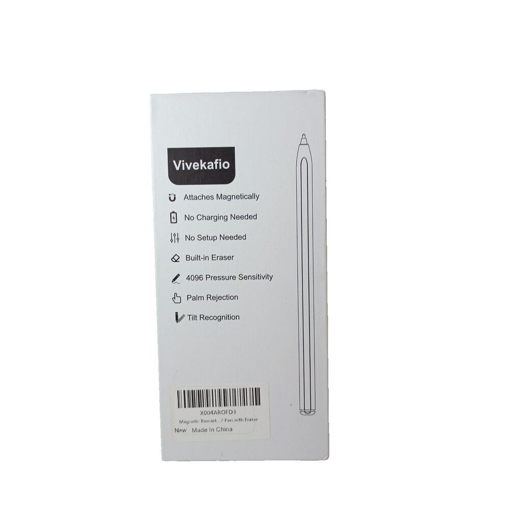 Vivekafio Magnetic Stylus Pen Palm Rejection Tilt Recognition New Open Box